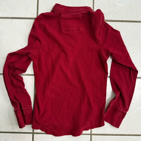 Abercrombie & Fitch Red Long Sleeve Tee - Picture 2 of 3
